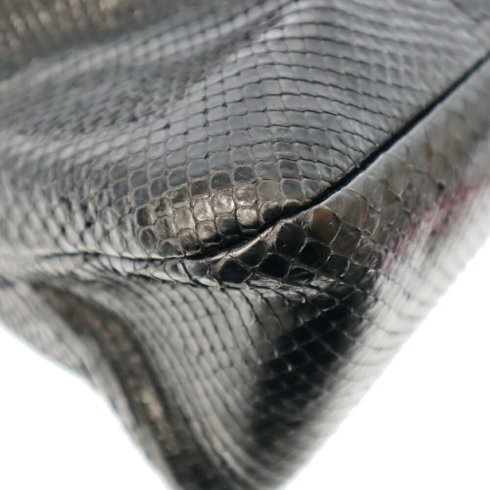 Gucci Handbag Python Leather Black - Picture 13 of 13